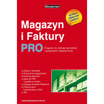 Magazyn i Faktury PRO - 1 firma / 1 stanowisko